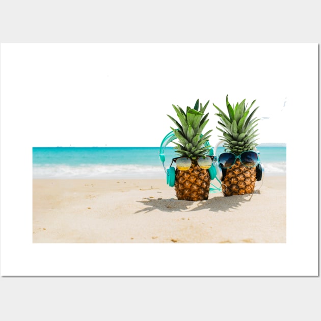 Funny Pineapple Wall Art by King Tiger